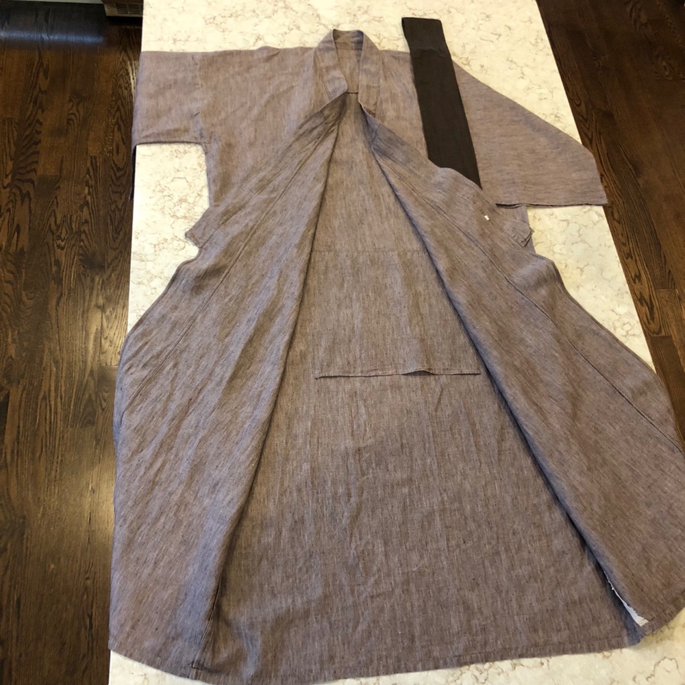 Authentic Rare Japanese 100% Linen Robe